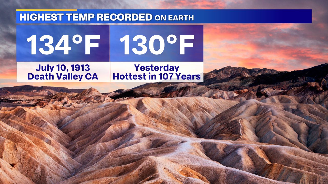 Meteorologists seek to confirm 130-degree Death Valley temp
