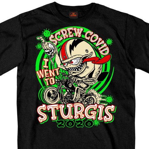 Sturgis 2020 Black Hills Biker Rally Screw The Virus Pandemic T Shirt SPM1937