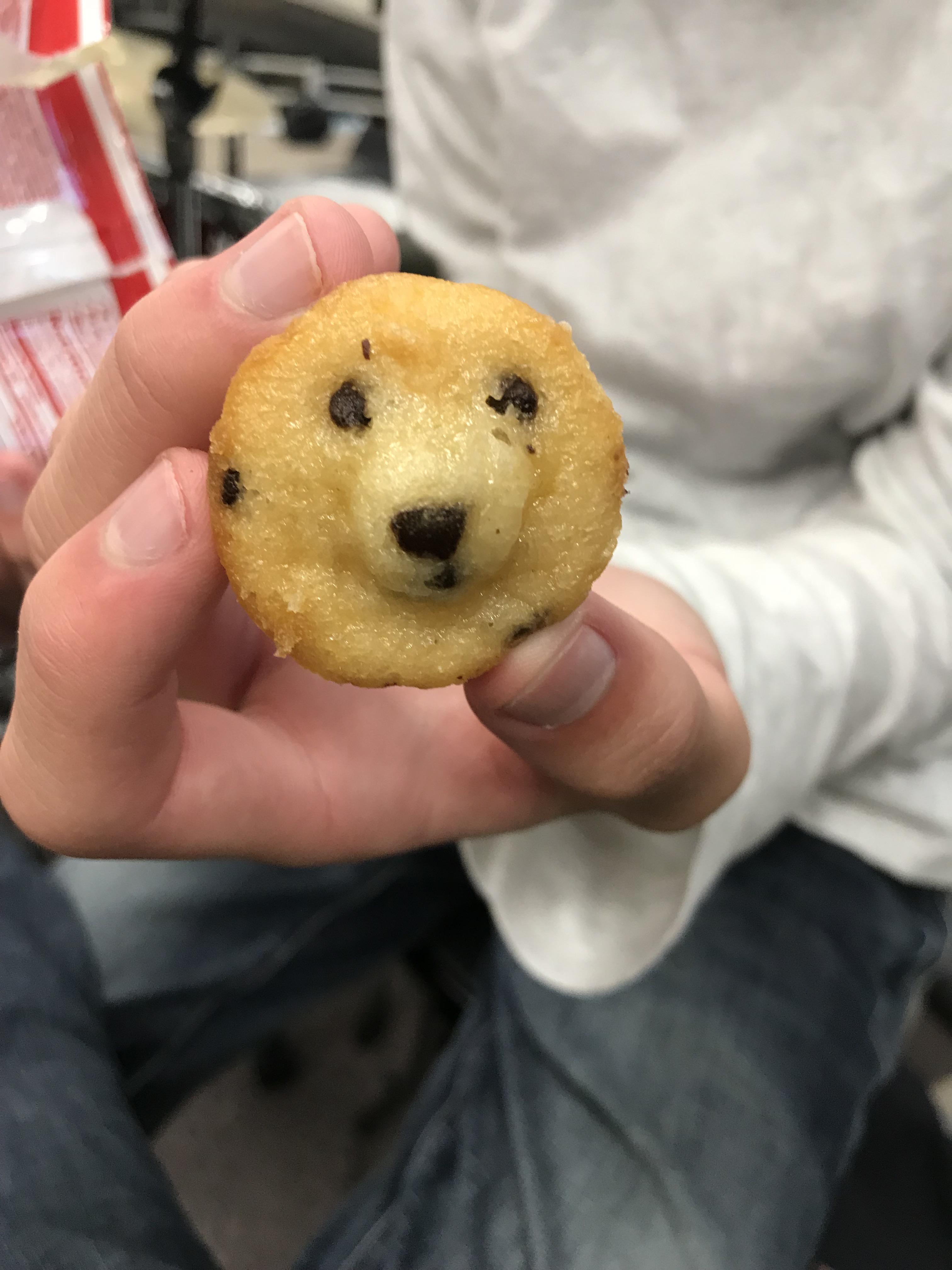 This muffin looks like a dog : mildlyinteresting